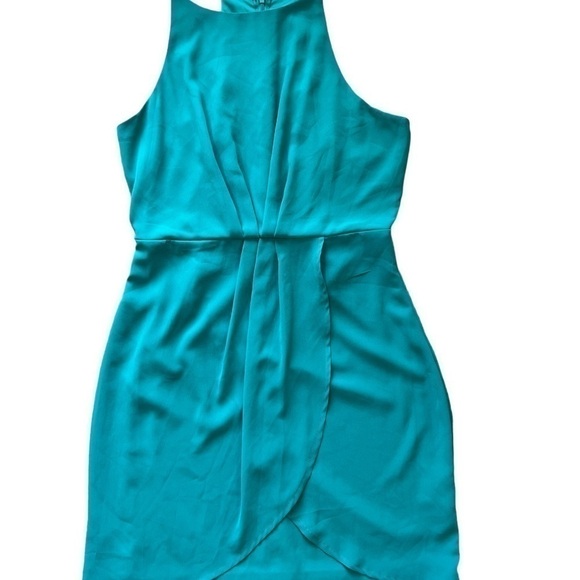 NWT Lulus Best Wishes Women's Dress Tulip Teal Green Size Medium - Picture 8 of 10